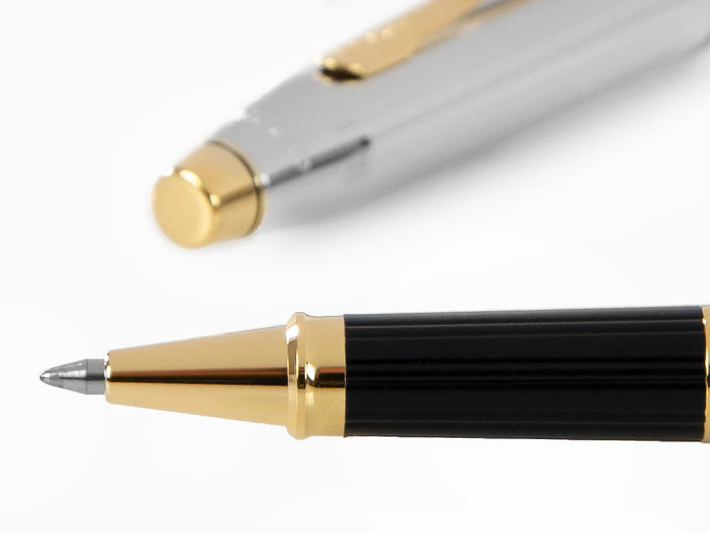 Cross Century II Medalist Rollerball pen, Chrome, Silver, 23K Gold plated - Image 5