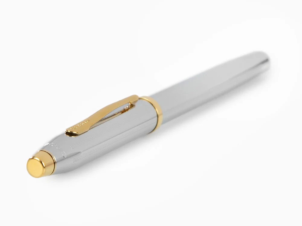 Cross Century II Medalist Rollerball pen, Chrome, Silver, 23K Gold plated - Image 6