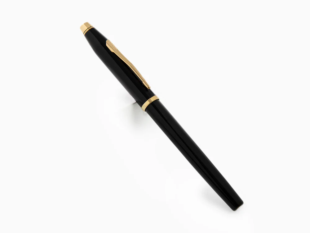 Cross Century II Rollerball pen, Lacquer, Black, 23K Gold plated, 414-1 - Image 3