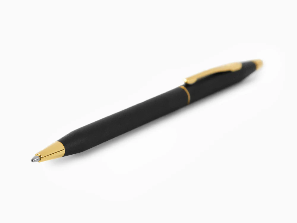 Cross Classic Century Ballpoint pen, 23K Gold Trim, Black, 2502 - Image 6