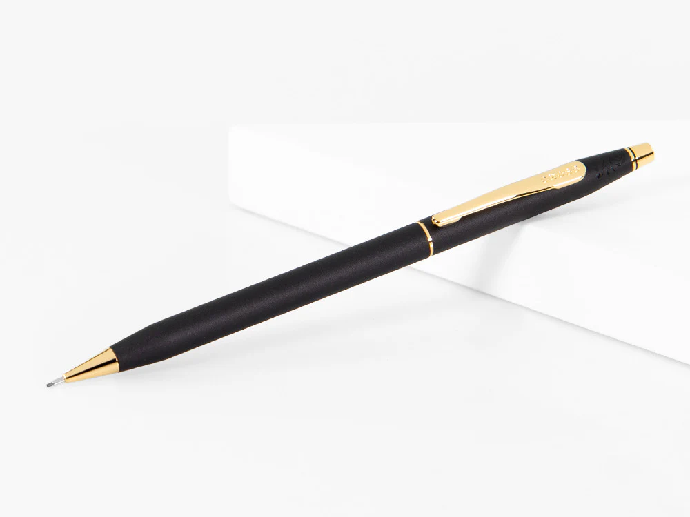 Cross Classic Century Mechanical pencil 0.7mm, Black, 23K Gold plated, 250305 - Image 2