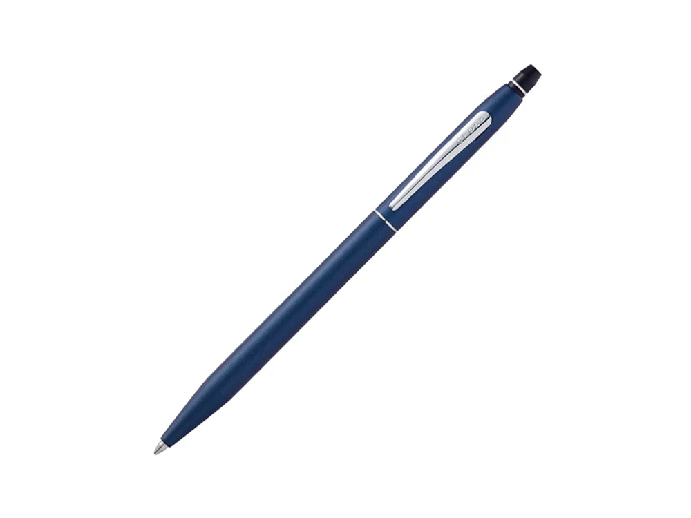 Cross Click Ballpoint pen, Resin, Blue, Mat, Chrome, AT0622-121 - Image 2