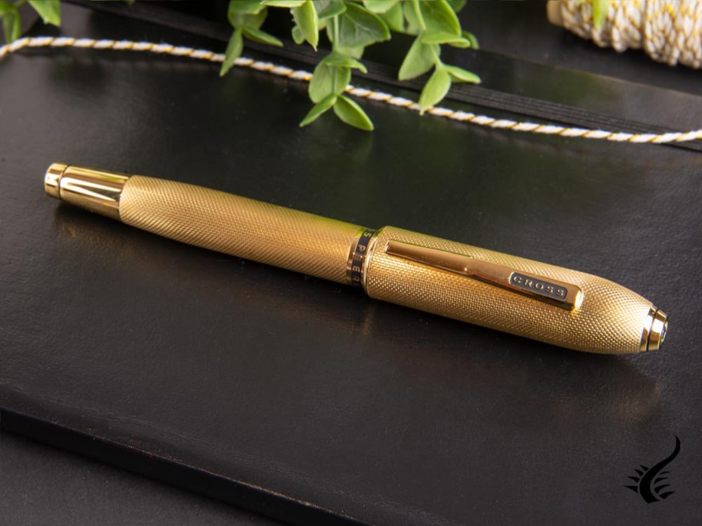 Cross Peerless 125 Fountain Pen, 23K Gold Plated, Polished, AT0706-4 - Image 3