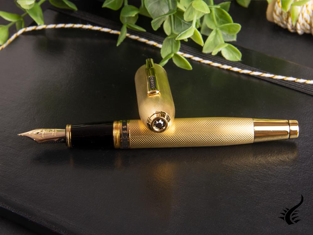 Cross Peerless 125 Fountain Pen, 23K Gold Plated, Polished, AT0706-4 - Image 6
