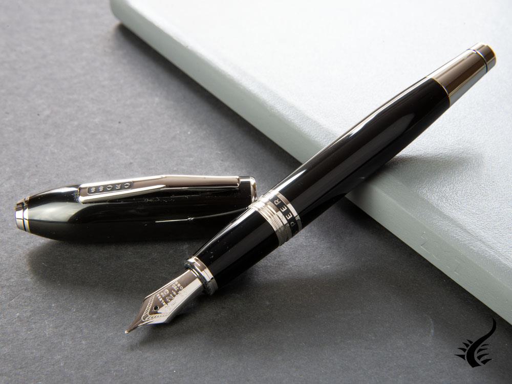 Cross Peerless 125 Fountain Pen, Lacquer, Black, Polished, AT0706-1 - Image 2
