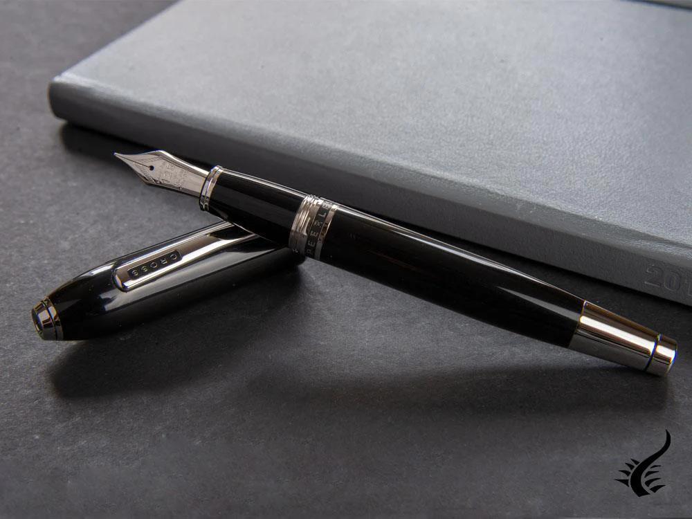 Cross Peerless 125 Fountain Pen, Lacquer, Black, Polished, AT0706-1 - Image 7