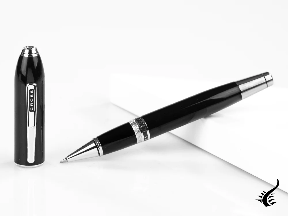 Cross Peerless 125 Rollerball pen, Lacquer, Black, Platinum trim, AT0705-1 - Image 2