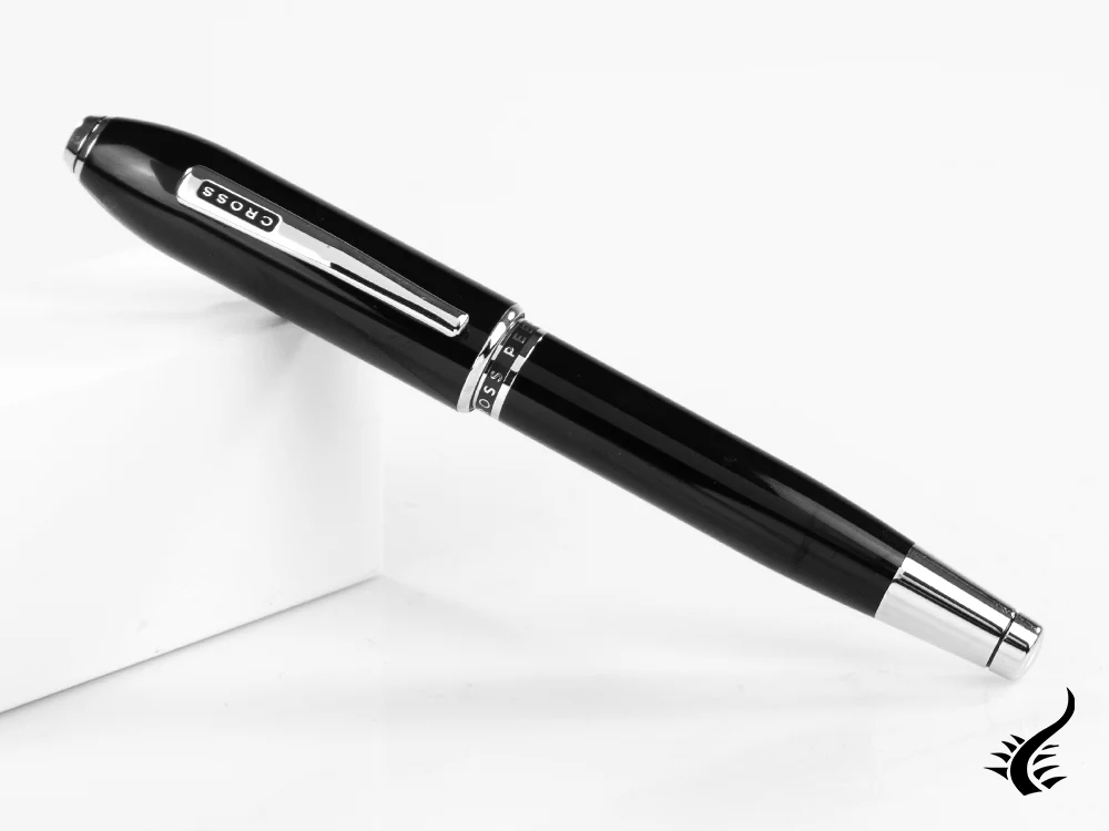 Cross Peerless 125 Rollerball pen, Lacquer, Black, Platinum trim, AT0705-1 - Image 3