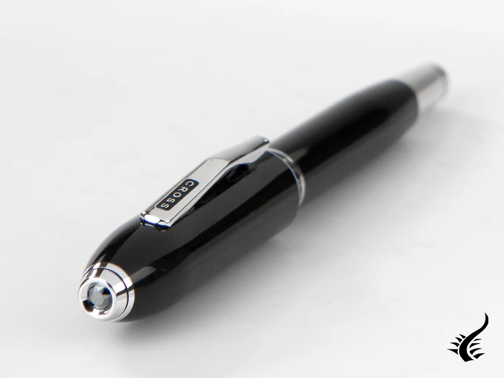 Cross Peerless 125 Rollerball pen, Lacquer, Black, Platinum trim, AT0705-1 - Image 6