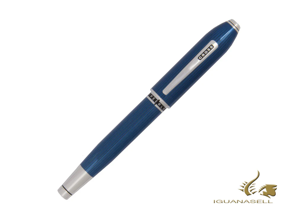 Cross Peerless 125 Rollerball pen, Lacquer, Blue, Platinum trim, AT0705-14 - Image 3