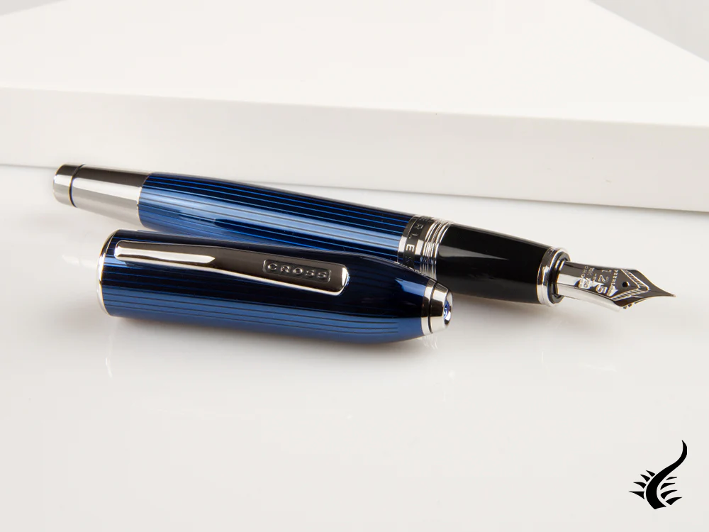 Cross Peerless Blue Quartz Fountain Pen, AT0706-14 - Image 2
