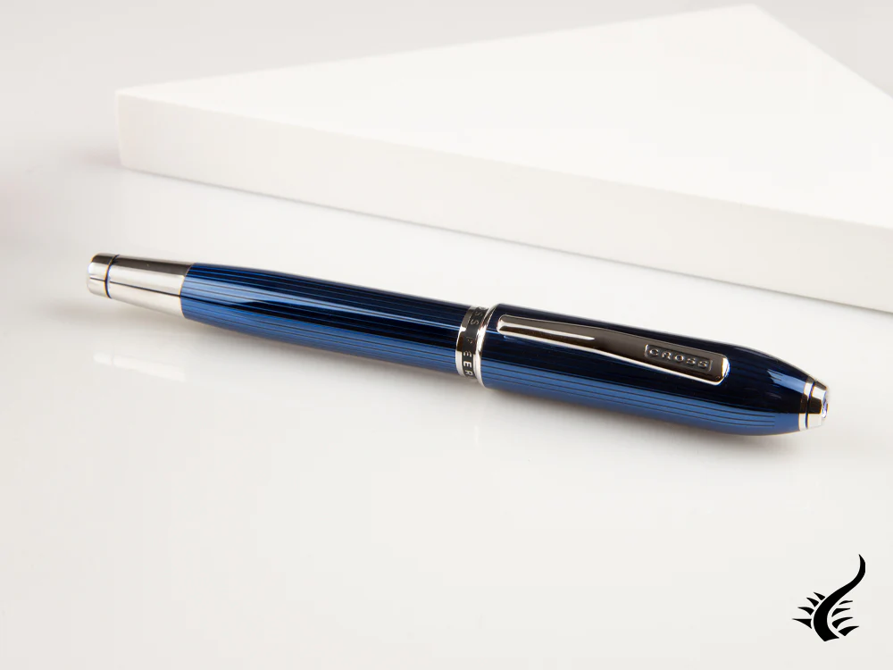 Cross Peerless Blue Quartz Fountain Pen, AT0706-14 - Image 3