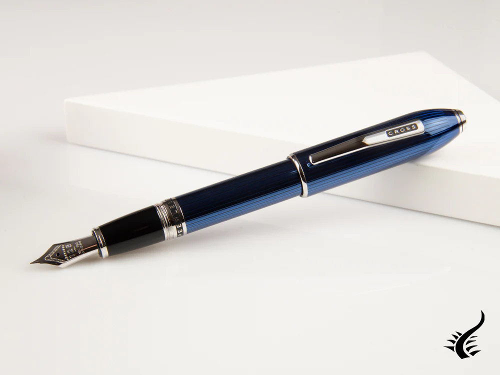 Cross Peerless Blue Quartz Fountain Pen, AT0706-14 - Image 4