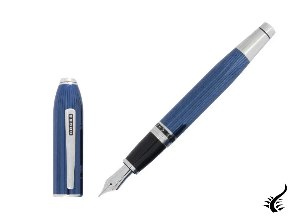 Cross Peerless Blue Quartz Fountain Pen, AT0706-14 - Image 8