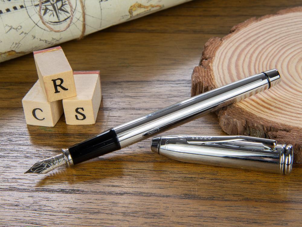 Cross Townsend Fountain Pen, Chrome, Silver, Polished, Resin, 536 - Image 2