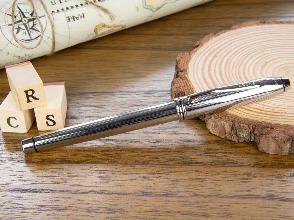 Cross Townsend Fountain Pen, Chrome, Silver, Polished, Resin, 536 - Image 3