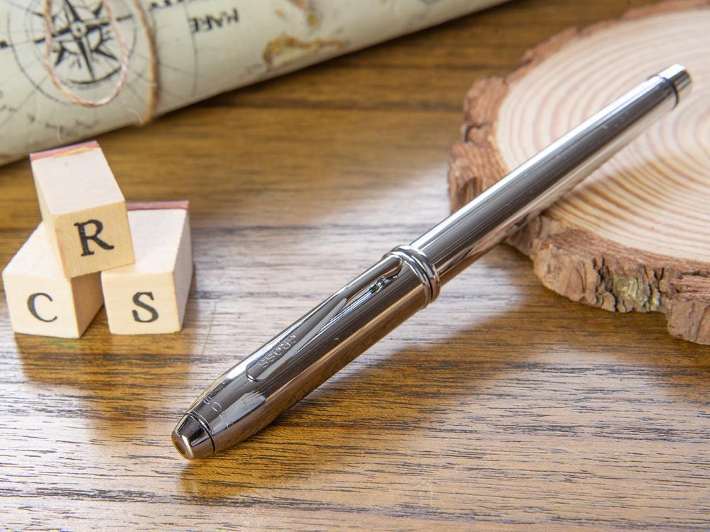 Cross Townsend Fountain Pen, Chrome, Silver, Polished, Resin, 536 - Image 6