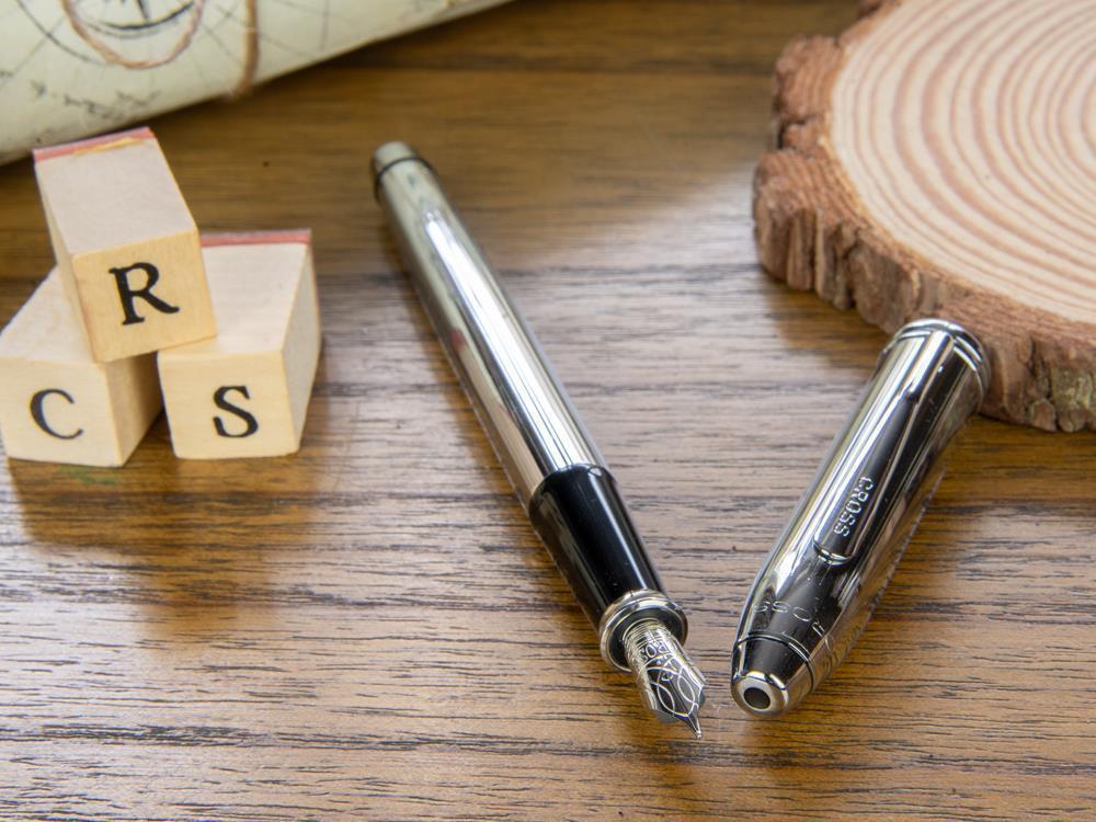 Cross Townsend Fountain Pen, Chrome, Silver, Polished, Resin, 536 - Image 7