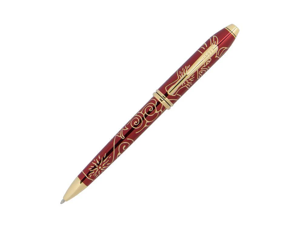 Cross Townsend Year of the Pig 2019 Ballpoint pen, Red, 23K Gold, AT0042-55 - Image 2