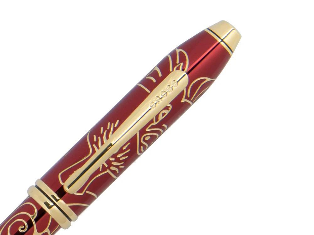 Cross Townsend Year of the Pig 2019 Ballpoint pen, Red, 23K Gold, AT0042-55 - Image 6