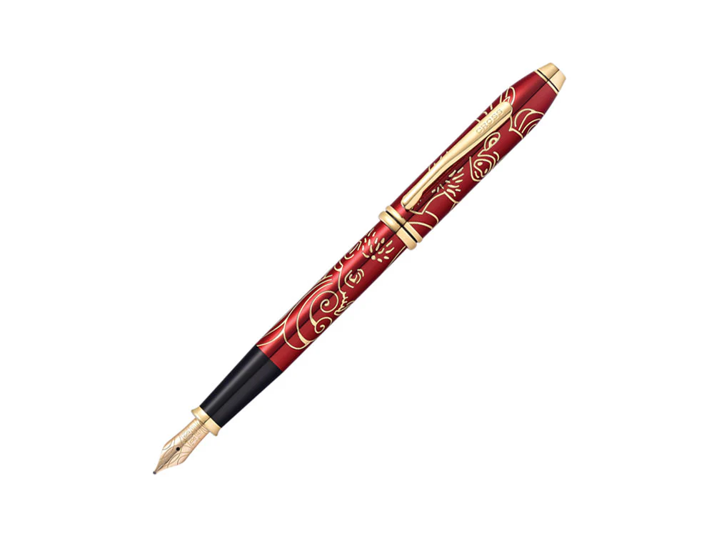 Cross Townsend Year of the Pig Fountain Pen, Lacquer, 23KGold, AT0046-55 - Image 2