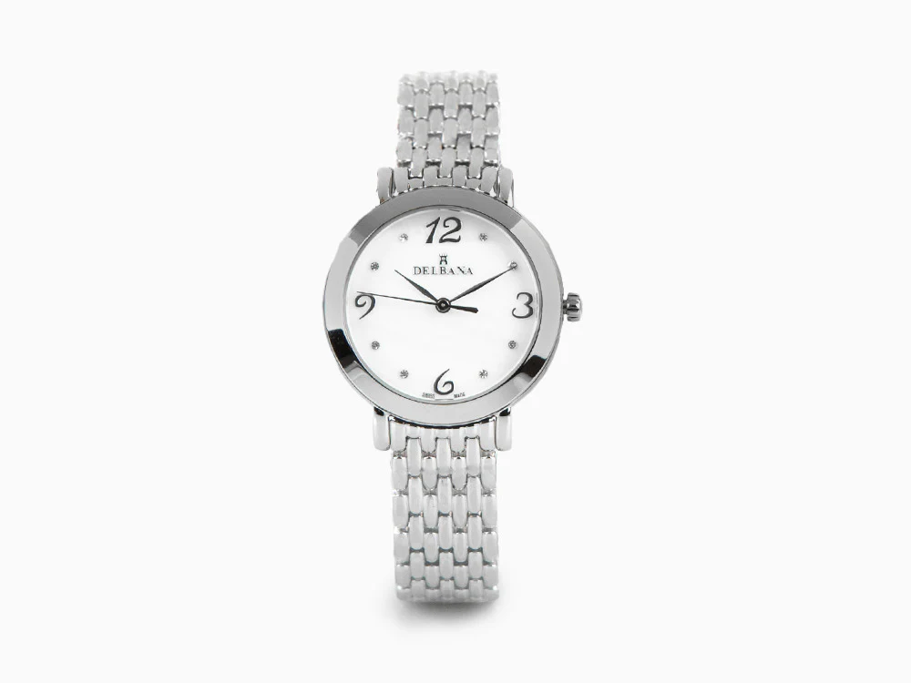Delbana Dress Villanova Quartz Watch, White, 32 mm, 41701.613.1.514 - Image 2