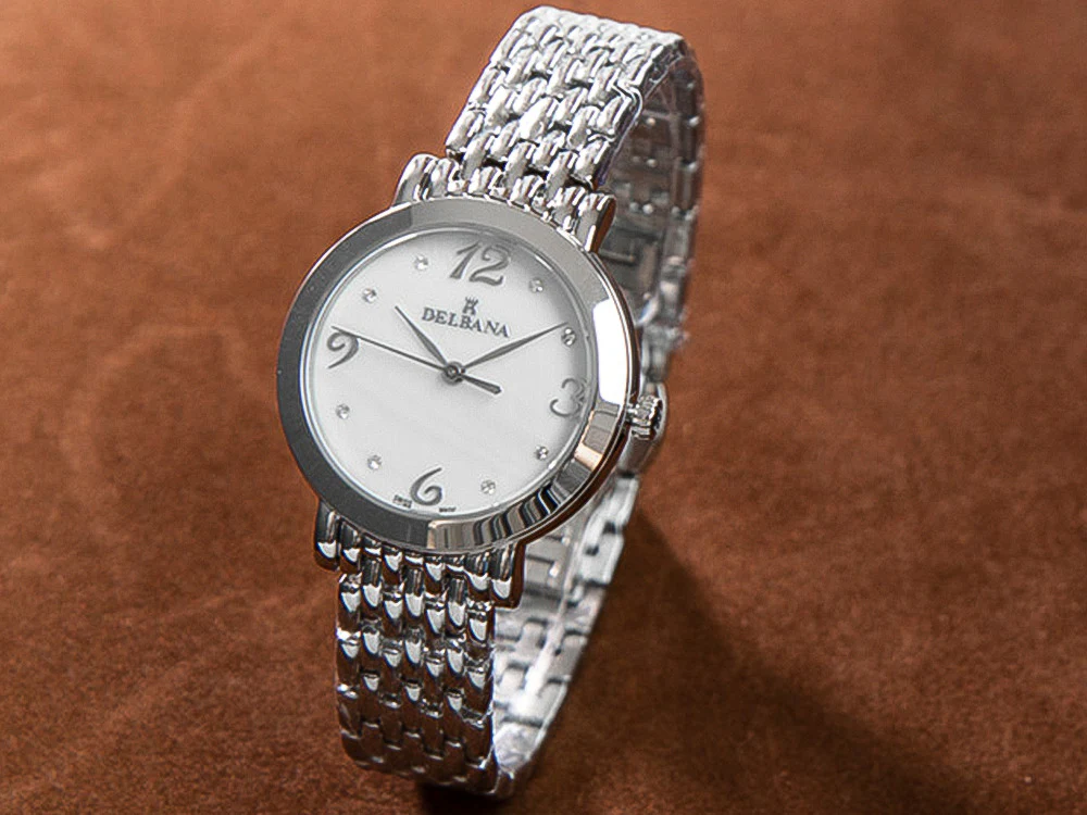 Delbana Dress Villanova Quartz Watch, White, 32 mm, 41701.613.1.514 - Image 7