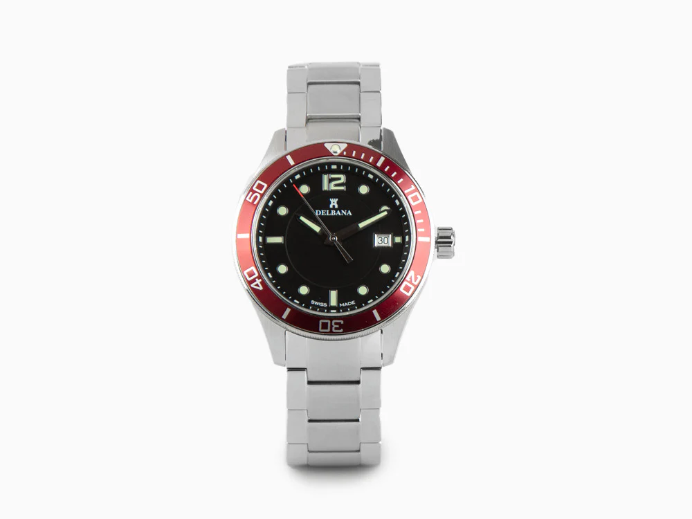 Delbana Sports Mariner Quartz Watch, Black, 42 mm, 41701.716.6.036 - Image 2