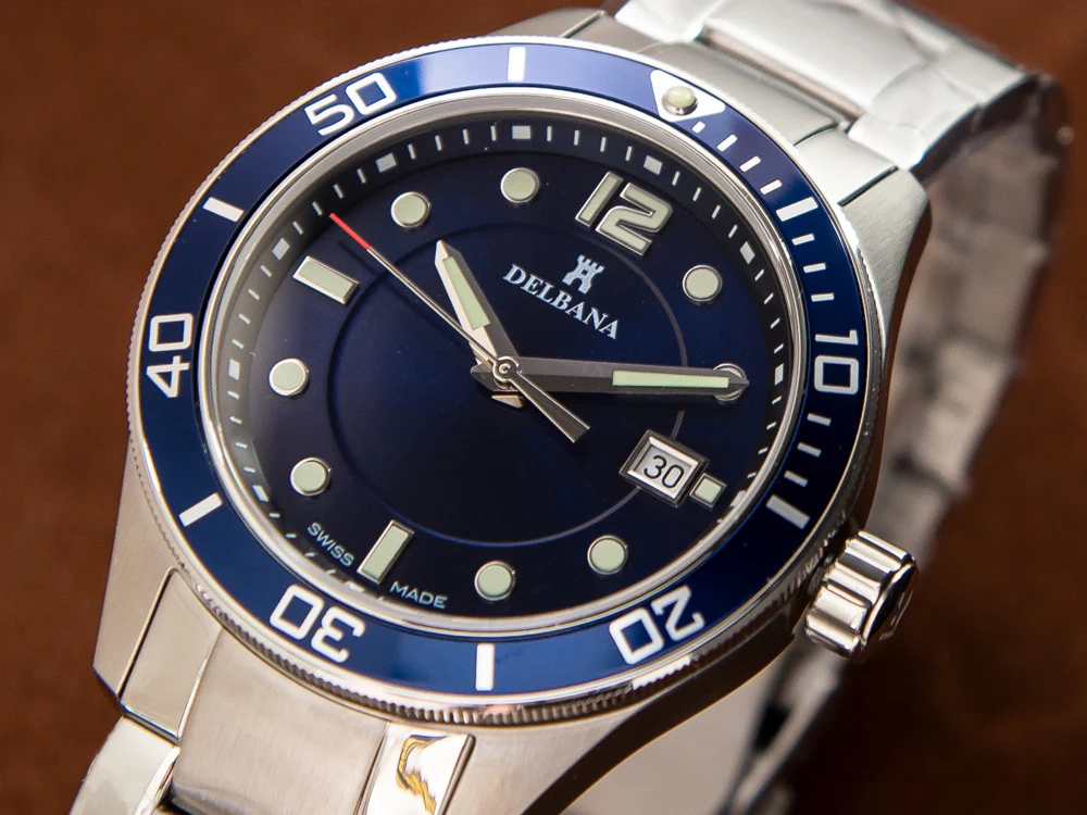 Delbana Sports Mariner Quartz Watch, Blue, 42 mm, 41701.716.6.044 - Image 8