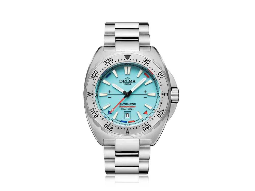 Delma Diver Oceanmaster Lume Automatic Watch, Blue, 44 mm, 41701.670.6.199 - Image 2