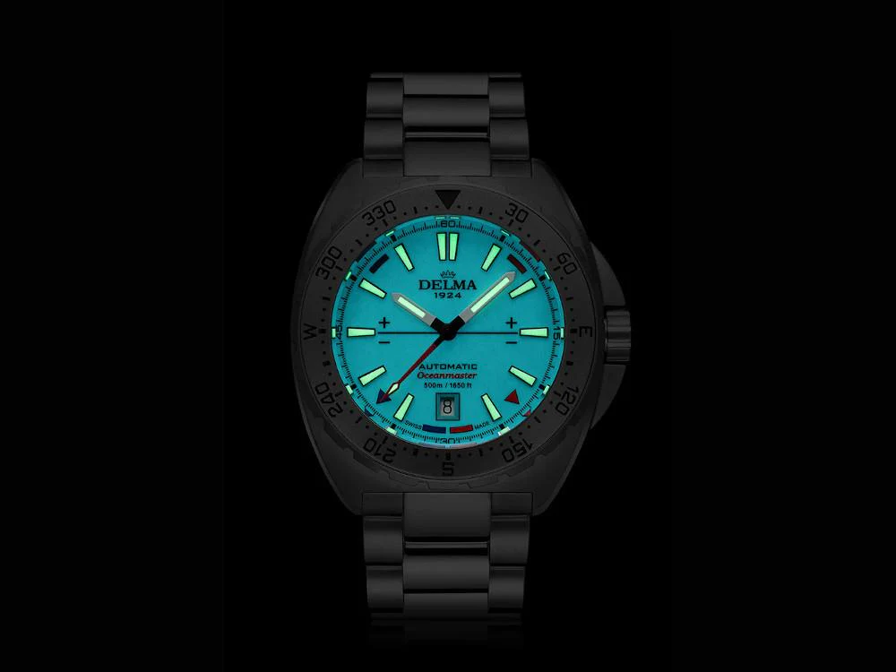 Delma Diver Oceanmaster Lume Automatic Watch, Blue, 44 mm, 41701.670.6.199 - Image 3
