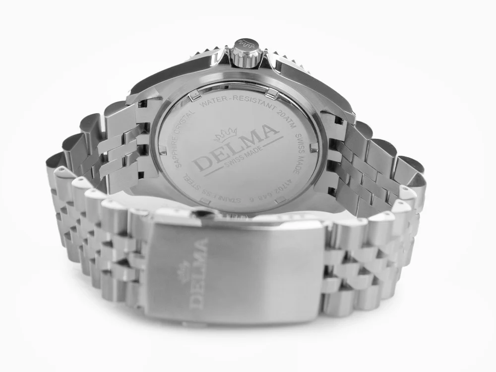 Delma Diver Quartz Watch, Black, 43 mm, 20 atm, 41702.648.6P034 - Image 3