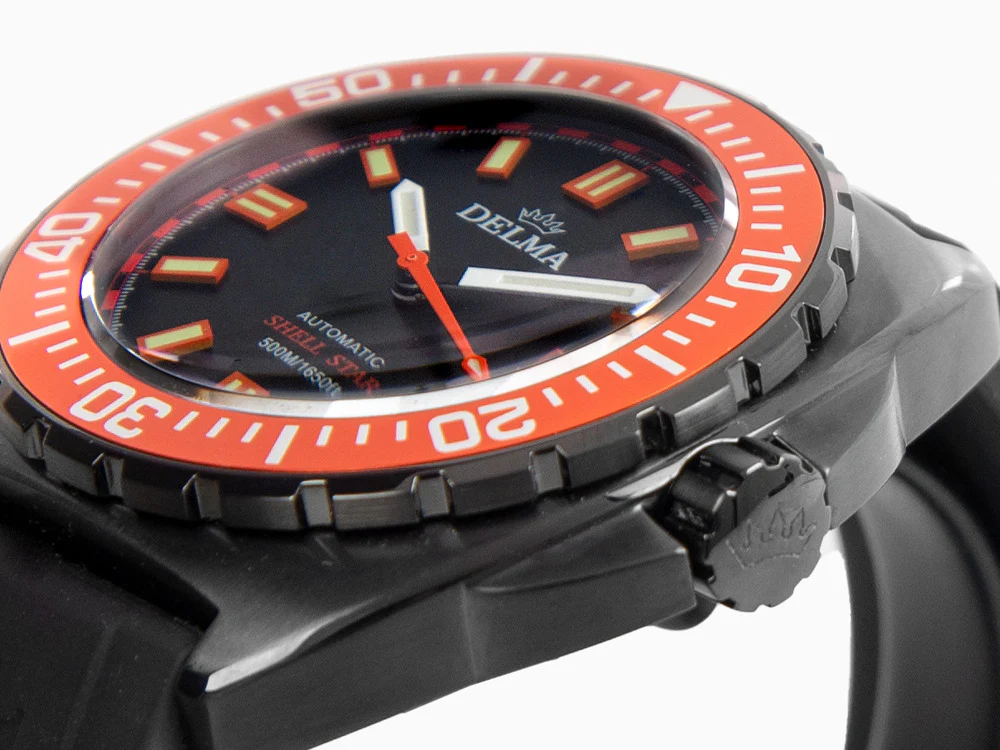 Delma Diver Shell Star Black Tag Automatic Watch, Limited Ed., 44501.670.6.151 - Image 8