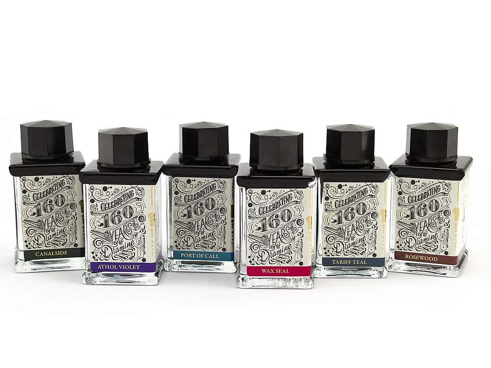 Diamine 160th Anniversary Athol Violet Ink Bottle, 75ml., Purple, Crystal - Image 4