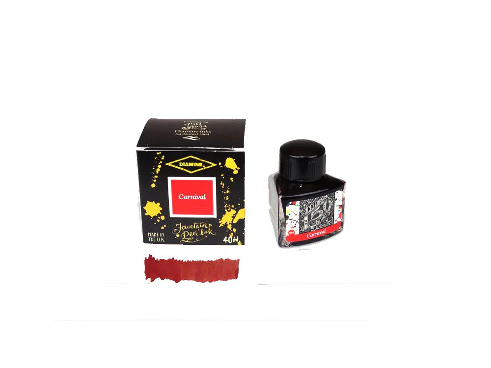 Diamine 1864 Carnival, 150th Anniversary Ink Bottle, 40ml, Crystal - Image 2