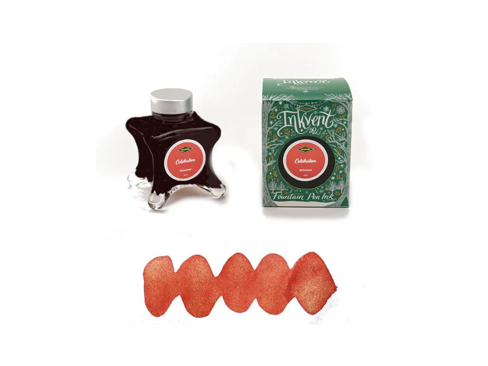 Diamine Celebration Ink Vent Green Ink Bottle, 50ml, Shimmer - Image 2