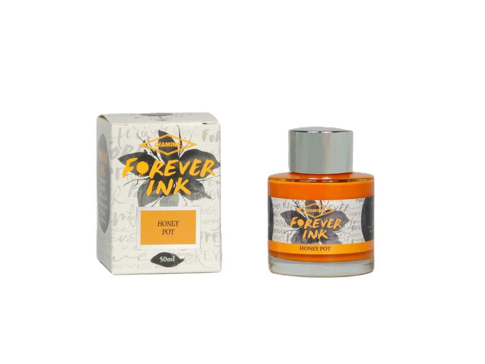 Diamine Forever Ink Collection -Permanent Pigment Honey Pot  Ink Bottle, Orange - Image 3