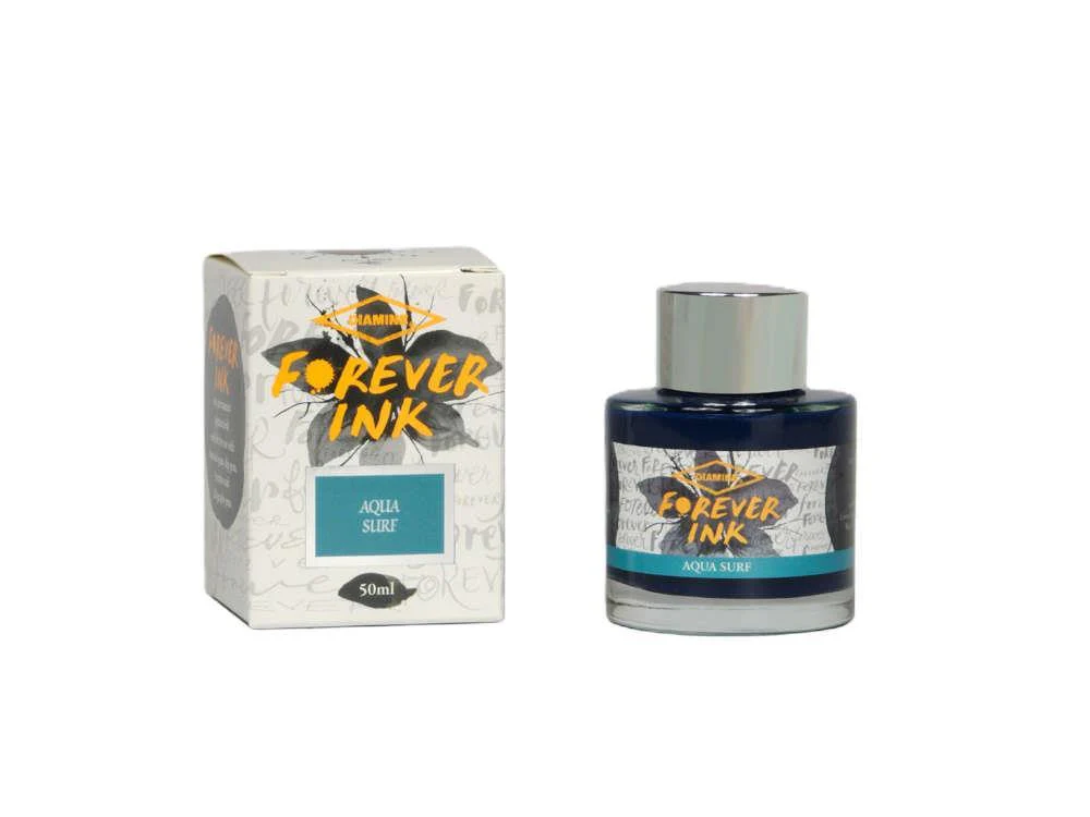 Diamine Forever Ink Collection -Permanent Pigment Ink Aqua Surf, Turquoise, 50ml - Image 3