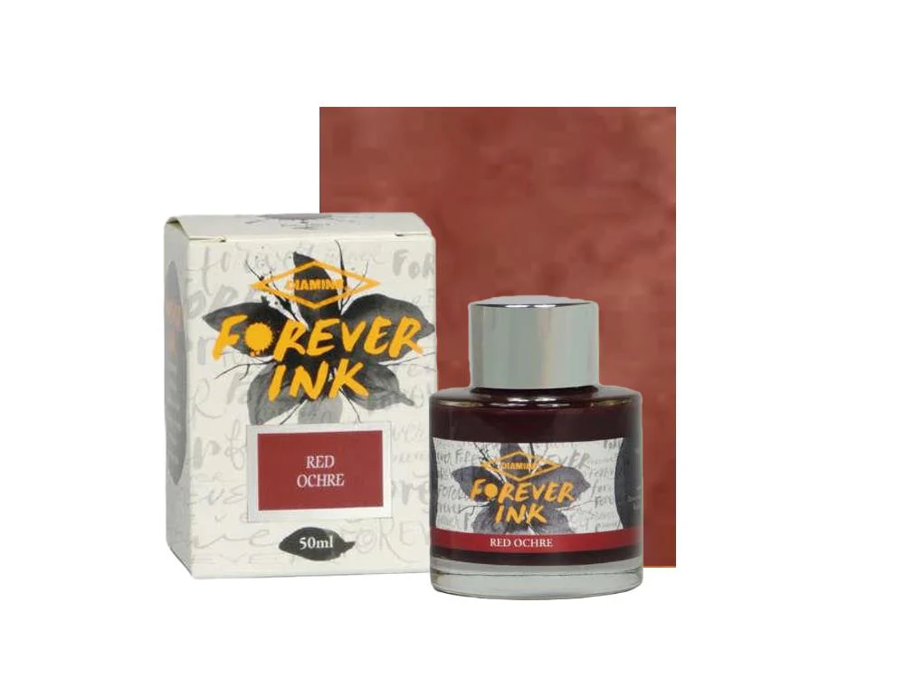 Diamine Forever Ink Collection -Permanent Pigment Ink Bottle Red Ochr - Image 2