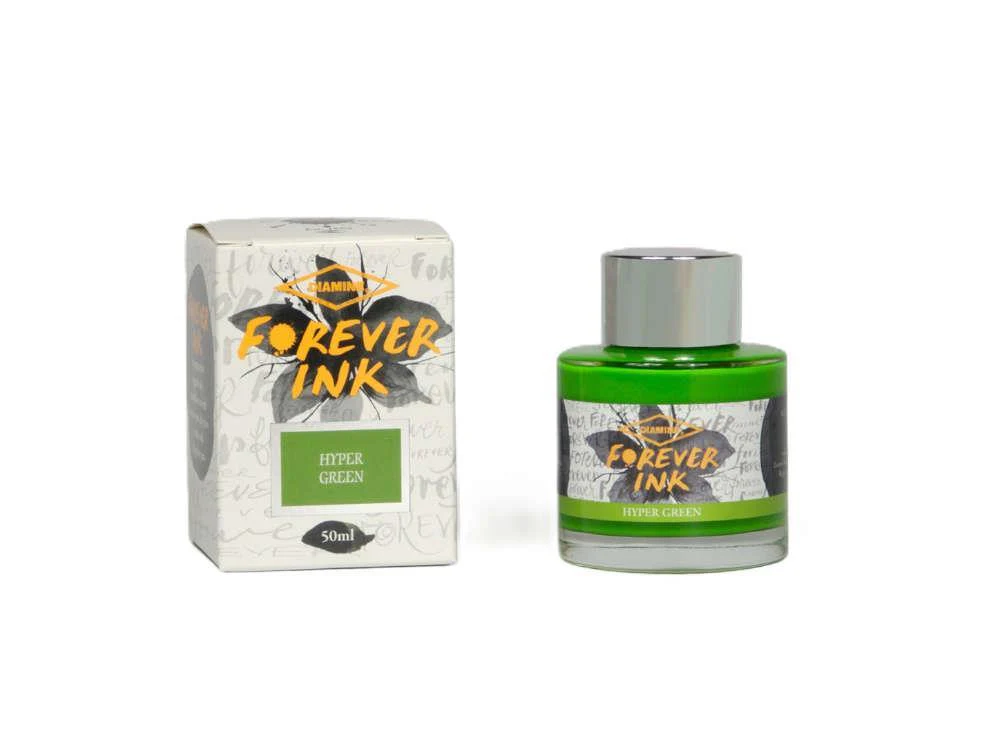 Diamine Forever Ink Collection-Permanent Pigment Ink Hyper Green, 50ml - Image 3