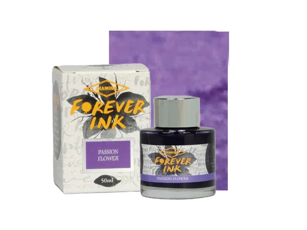 Diamine Forever Ink Collection -Permanent Pigment Ink Passion Flower, Purple - Image 2