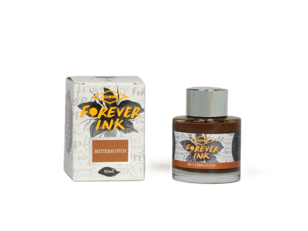 Diamine Forever Ink - Permanent Pigment Butterscotch Ink Bottle, Brown - Image 3