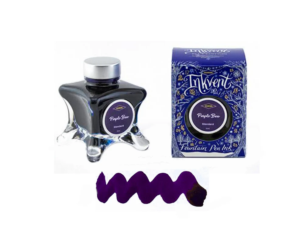 Diamine Ink Bottle Purple Bow, Ink Vent Blue, 50ml, Violet - Image 2