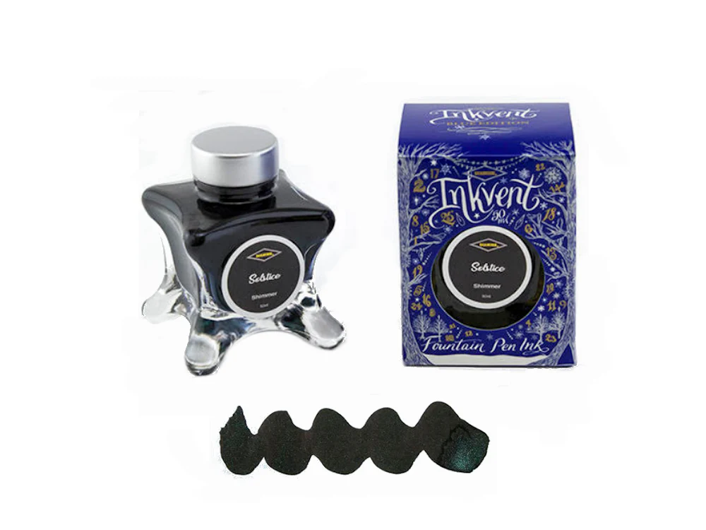 Diamine Ink Bottle Solstice, Ink Vent Blue, 50ml, Green - Image 2