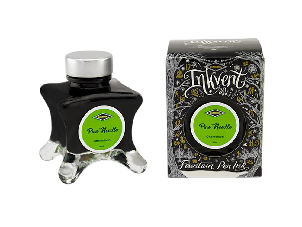 Diamine Ink Vent Black Chamaelon Pine Needle Ink Bottle, 45ml, Green - Image 2