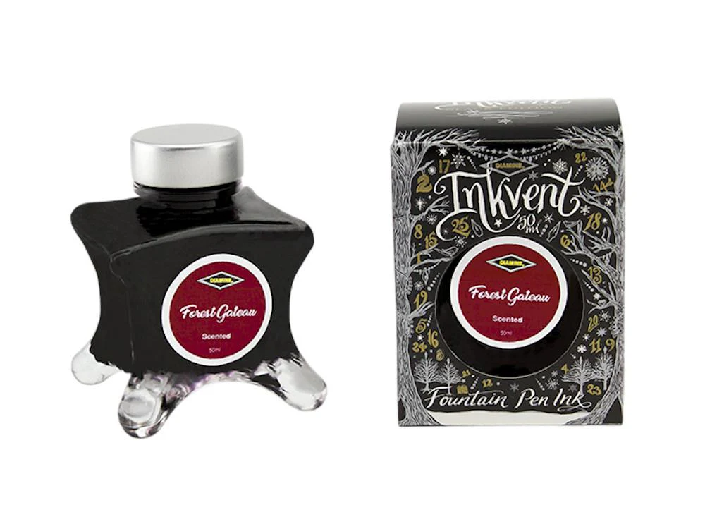 Diamine Ink Vent Black Scented Forest Gateau Ink Bottle, Burgundy - Image 2