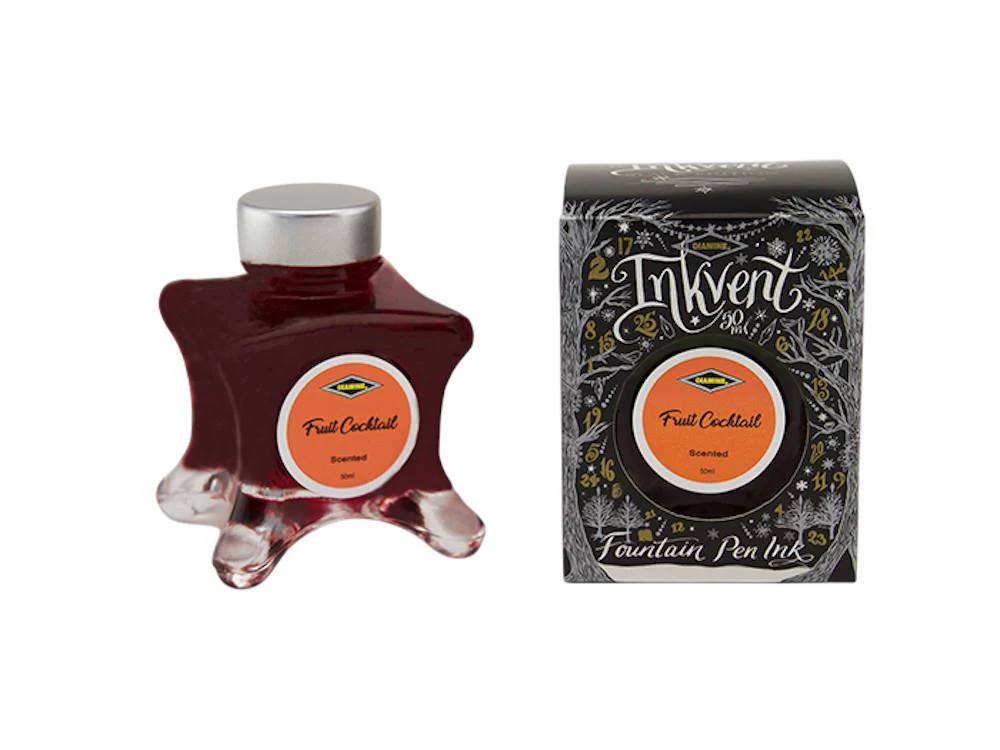 Diamine Ink Vent Black Scented Fruit Coctail Ink Bottle, 50ml, Orange - Image 2