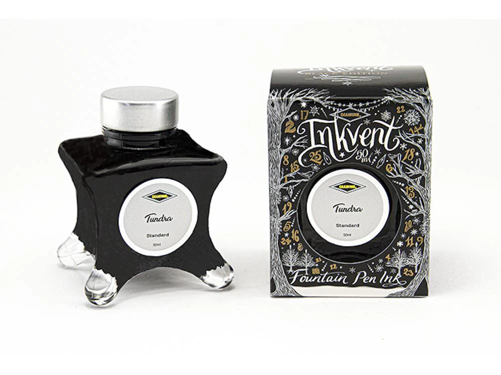 Diamine Ink Vent Black Standard Tundra Ink Bottle, 50ml, Green - Image 2