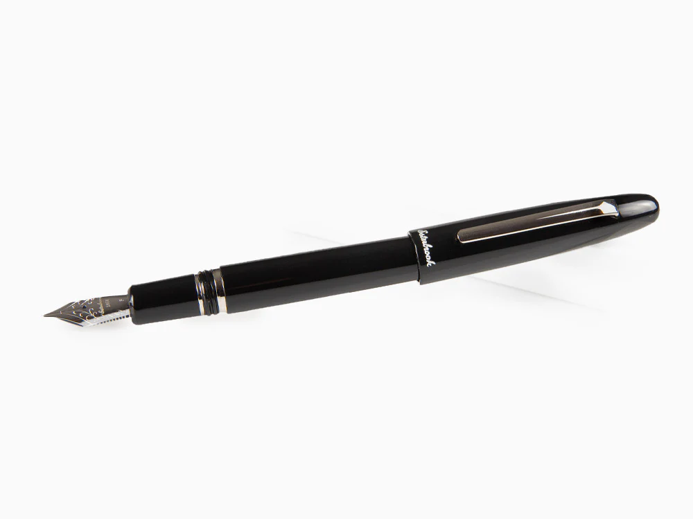 Esterbrook Estie Ebony Fountain Pen, Black Resin, Chrome Trim, E106 - Image 4