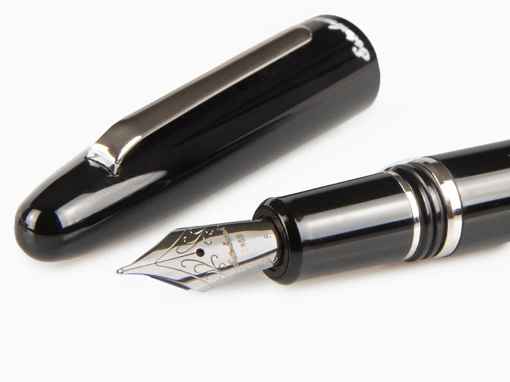 Esterbrook Estie Ebony Fountain Pen, Black Resin, Chrome Trim, E106 - Image 5